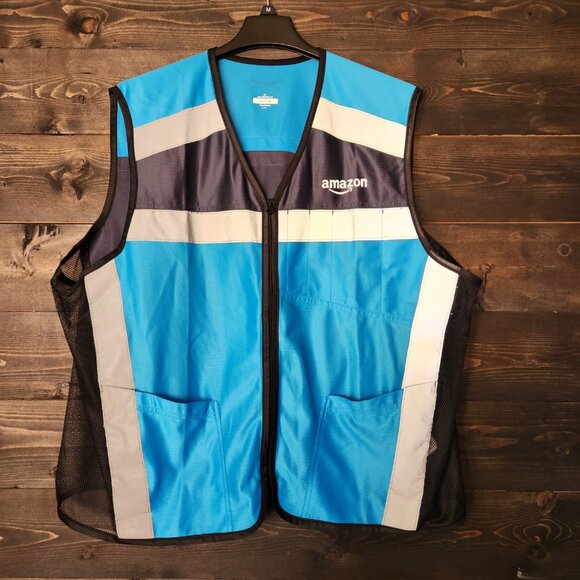 Amazon Employee High Visibility Reflective Work Vest Size 2XL 3XL - Picture 1 of 7
